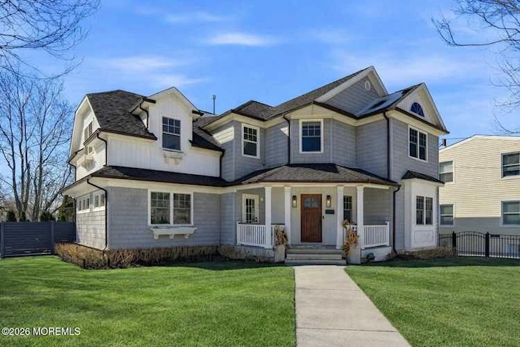 Modern two-story waterfront home